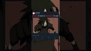 Madara in war vs Hashirama in war ️#anime #naruto