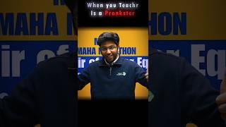 Shobhit bhaiya is  Prankster  ||Shobhit Nirwan ||Nexttoppers #cbse #boardexam #class10 #shorts