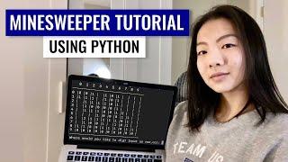 How to code a command-line Minesweeper in Python (using recursion) | Beginner Python Tutorial