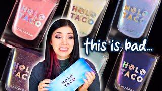 Holo Taco Underglow Nail Polish Swatch & Review - Disappointing?! || KELLI MARISSA