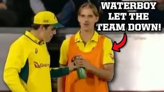 Waterboy interferes with Marnus Labuschagne’s ability to make the play, a breakdown