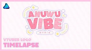 【TIMELAPSE】Vtuber Logo for Anuwuvibe | Vtuber Graphics