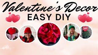 EASY & QUICK VALENTINES'S DAY DECORATING TIPS!  #diy #hearts #love #red #valentinesdecor