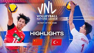 China  vs. Türkiye  - Highlights | Week 1 | Men's VNL 2025