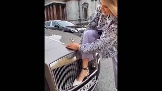 #shortsGirl try to remove logo of Rolls Royce #rollsroyce #jigardahiya #raojigardahiya