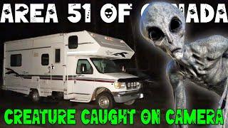 CAMPING IN MY VAN AT ABANDONED AREA 51 BASE OF CANADA (CREATURE CAUGHT ON CAMERA)