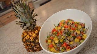 How to Make Dragon Fruit, Tomato & Pineapple Salsa: Cooking with Kimberly