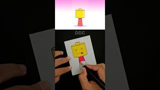 Perfect Messy Sprunki OC Lego Guy Cut! |Chaos to Precision #sprunki #incredibox #shorts #making #art