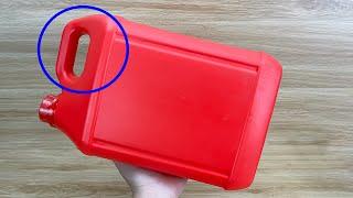Don't throw away old plastic cans. genius invention from plastic can