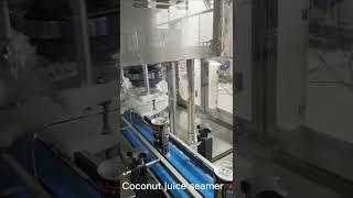 Cocout Juice Can Seamer Machine with washable table, Can Sealing Machine for beverage,Tin Can Sealer