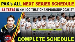 Pakistan will play 13 Test in 4th ICC Test Championship | PAK all next series schedule