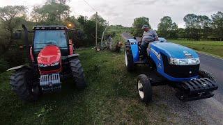 Elektrik Tellerinde Değdiği İçin Kesilen Ağaçları Şavşat'a Taşıdık | Massey Ferguson 5440