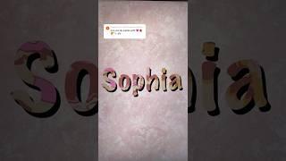 name series | sophia🩷| #shorts #procreate #digitalart #summeronshorts #satisfying #art