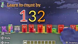 Learn to count by 132 with Noah, Minecraft Number blocks, kids learning songs