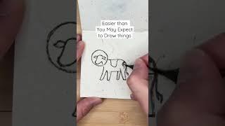 How to Draw a Cow in Space! #drawingtutorial #space #howtodraw
