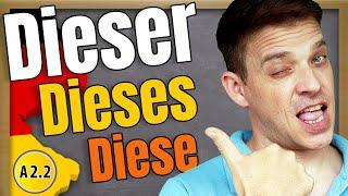 Dieser, dieses oder diese? | Learn when you have to use which | Demonstrativpronomen