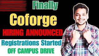 Finally Coforge Biggest Hiring Announced | OFF Campus Drive For Freshers | 2024 ,2023 Batch