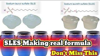 HOW TO MAKING SLES|SLES Manufacturing process|real formula|#MXL_FORMULA