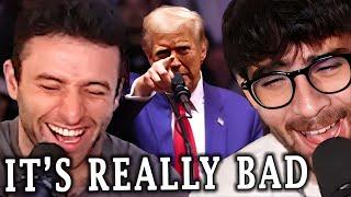 Trump's Rally Last Night Was A Disaster | Hasanabi & AustinShow Reacts