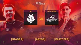 G2 Esports vs 100 Thieves - VCT Americas Stage 2 - Playoffs - Map 2