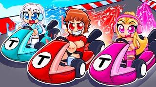 Roblox GO KART Racing With MY CRAZY FAN GIRLS!