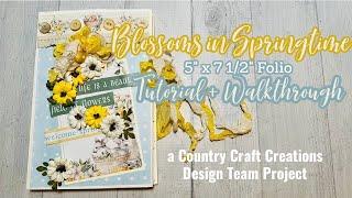 Blossoms in Springtime Folio Tutorial + Walktrhough  | Country Craft Creations Design Team Project
