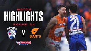 Western Bulldogs v GWS Giants Highlights | Round 24, 2024 | AFL