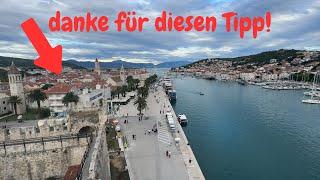 UNESCO Stadt Trogir schöner kleiner Campingplatz