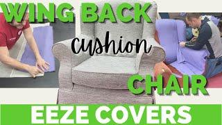 How To Make A Slip Cover For This Wing Chair Cushion Back