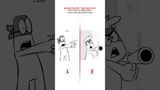 She Was My Everything  A vs B (Animation Meme) #shorts
