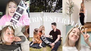 FIRST TRIMESTER VLOG // symptoms, first appointments & early pregnancy anxiety