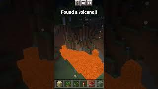 found a volcano on minecraft