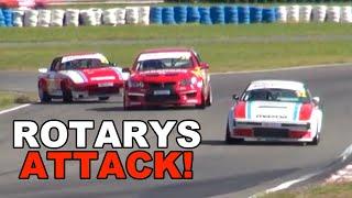 BRAP ATTACK! Mazda RX7s hound V8 Commodore