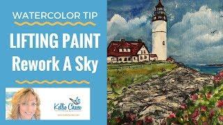 Watercolor Tips and Techniques - Removing | Lifting Color with Kellie Chasse