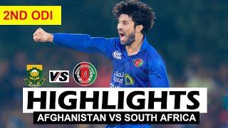 AFGHANISTAN VS SOUTH AFRICA 2ND ODI MATCH HIGHLIGHTS 2024 | AFG VS SA