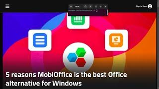 5 reasons MobiOffice is the best Office alternative for Windows