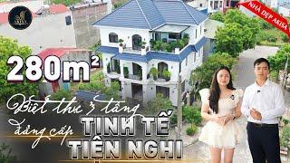 Khám Phá sự TINH TẾ - TIỆN NGHI của Biệt thự 3 tầng "CĂN GÓC 280m2" tại Bắc Giang | Nhà đẹp Akisa