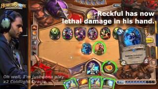 Reckful Lethal Damage Fail (R.I.P.) @ Blizzcon 2013 Hearthstone Invitational