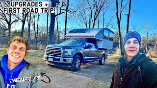 Upgrades and First Road Trip in my New Studio Truck Camper!