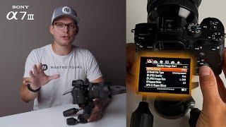 Best Camera Settings Sony A7 III for Real Estate Photography How to Save & Recall Settings