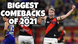 Biggest Comebacks Of The 2021 AFL SEASON