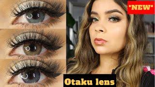 *NEW* Otaku Lenses REVIEW & TRY ON DARK EYES! |NANCY LOPEZ| 2023