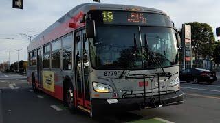 SF Muni 2017 New Flyer XDE40 #8779 on Route 19 Polk