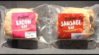 Snacksters ~BACON BAP & SAUSAGE BAP~ || £2 each || Iceland || Microwave In The Bag