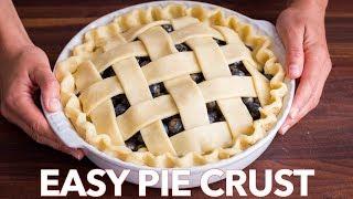 How To Make Easy HOMEMADE PIE CRUST Recipe