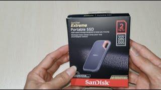 SanDisk Extreme Portable 2TB SSD High Speed Backup Storage Water Dust & Shock Resistant