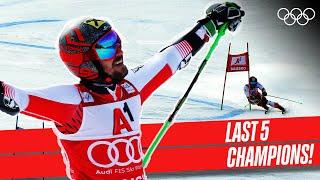 Men's Giant Slalom | Last 5 Champions! 