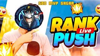 FREE FIRE LIVE  TODAY RANK PUSH OR FUNN ‼️