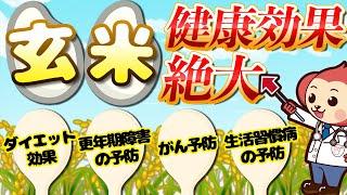 【意外と知らない】玄米の絶大なる健康効果とは？ 更年期障害の予防/抗がん効果/心臓、血管疾患の予防/生活習慣病の予防