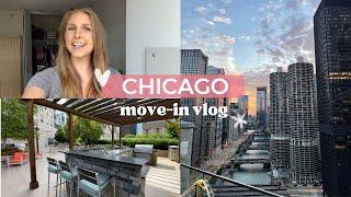 Chicago Move-in Vlog | High-rise apartment downtown Chicago